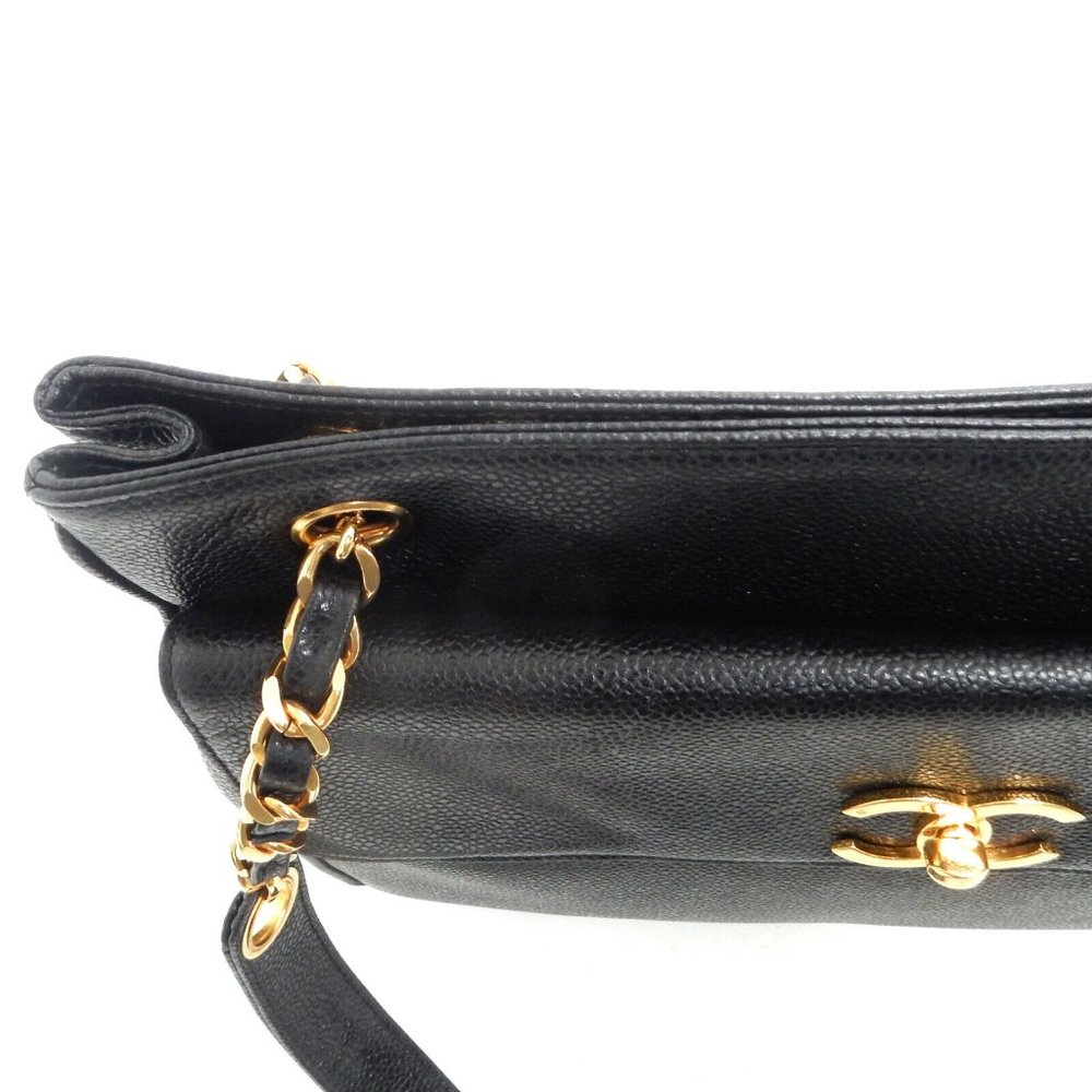 Chanel Black Leather Shoulder or Tote Bag - Picture 5 of 11